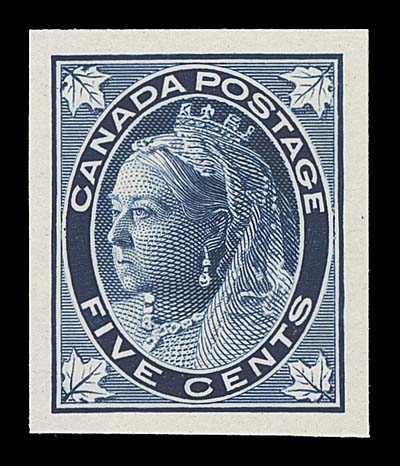 CANADA  66P-73P, 68Pi,A selected set of eight large margined plate proof singles in the issued colours on card mounted india paper, includes an extra 2c proof in the dull purple shade, VF