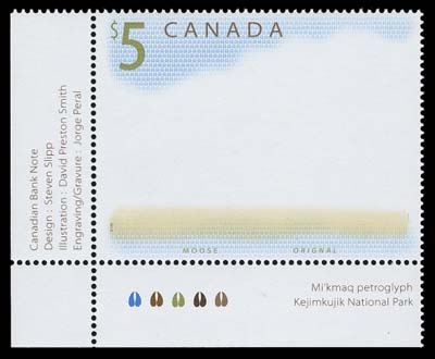 CANADA  1693a,The spectacular major error - the dark brown engraved colour, grass and trees are all completely omitted in error. In pristine condition, originating from the lower left corner of the sheetlet of four. An outstanding, important and highly collectable modern error - hailed as the most impressive in all philately, XF NH