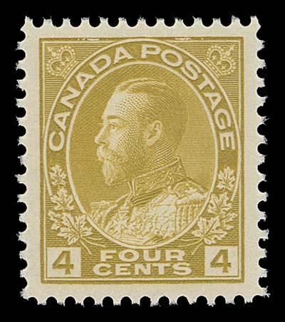 CANADA  110d,A post office fresh mint single with deep shade, very well centered with full immaculate original gum, XF NH