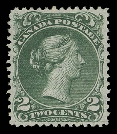 CANADA  24b,A precisely centered unused example with exceptional colour, pristine fresh, XF