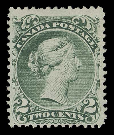 CANADA  24a,A beautiful unused example displaying the characteristic bright shade, showing large portion of papermaker