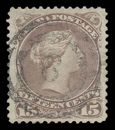 CANADA  29b,A well centered example showing a quite clear two-ring 