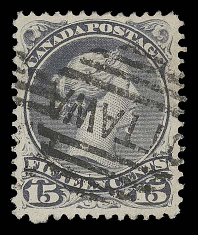 CANADA  30c,An unusually well centered example of this short-lived printing, neat circular "OTTAWA" cancellation in black, VF and appealing