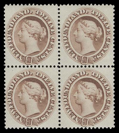 NEWFOUNDLAND  29,A remarkably well centered mint block of four, scarce in such top-quality, XF NH