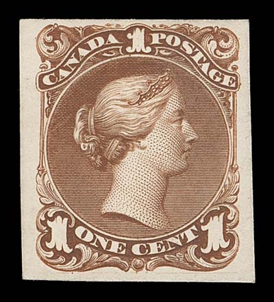 CANADA  21-29,The complete set of eight plate proofs in first issued colours; the 5 cent printed on thick bond paper, others on white card. Seldom offered set, VF