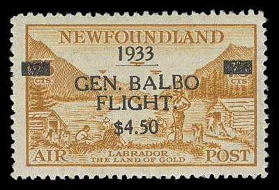 NEWFOUNDLAND  C18,A choice mint single, nicely centered with intact perforations, Position 1 in the setting of four, VF NH