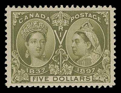 CANADA  65,A well centered mint single with deep rich colour and full original gum, VF+ LH; 2002 PF cert.