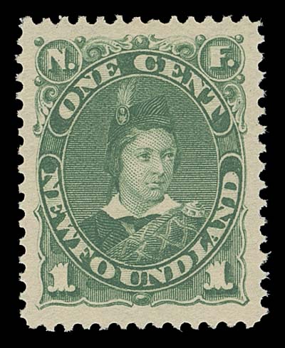NEWFOUNDLAND  45a,A precisely centered mint single with deep rich colour and full original gum, XF NH