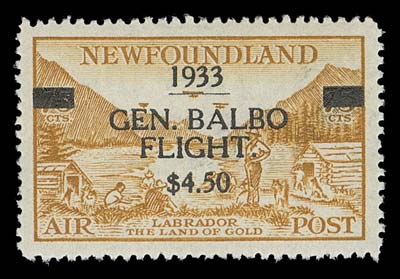 NEWFOUNDLAND  C18,A post office fresh and well centered mint single, Position 2 in the setting of four, VF NH