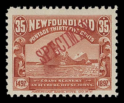 NEWFOUNDLAND  61-74,Complete mint set of fourteen with diagonal SPECIMEN overprint in red, F-VF NH