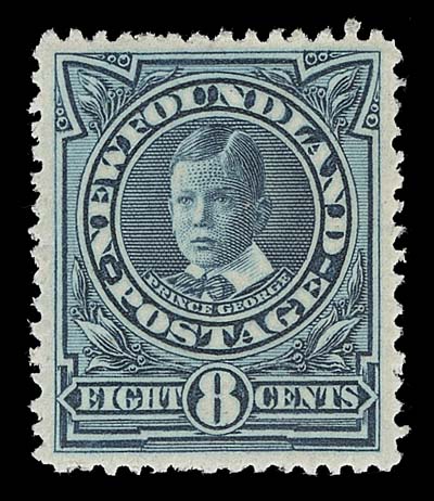 NEWFOUNDLAND  104-114,A superior mint set of this underrated issue,  uncharacteristically well centered and  never hinged, very scarce thus. One would need years to assemble another set in such  choice condition, VF-XF NH