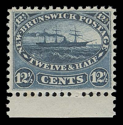 NEW BRUNSWICK  6a , 10,Choice mint singles, both well centered with deep colour and full original gum; seldom seen thus, VF NH