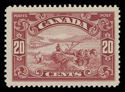 CANADA  157,An impressive mint single, well centered within incredibly large margins, VF NH JUMBO