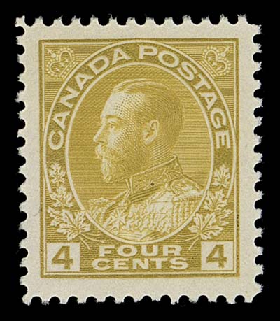 CANADA  110d,An impressive mint single, well centered with noticeably large margins, bright colour, a lovely stamp in superior quality, XF NH