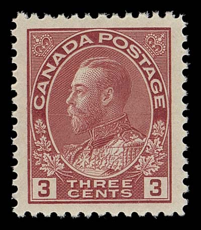 CANADA  109c,An extremely well centered mint single with large margins, XF NH