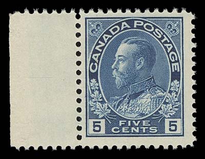 CANADA  The complete set of 43 mint NH singles including the basic set of 18, the coils, 1c to 3c imperforates, 1926 provisionals and war tax (ex 1915 overprints). The 5c blue and 10c plum are F-VF and catalogued as such, all others are VF to XF, a wonderful selection "cherry-picked" over the years from many collections. (Unitrade 104-140, 184, MR1-MR2, MR3-MR7 cat. $8,930)