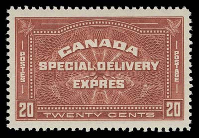 CANADA  E4,A spectacular mint example with precise centering and enormous margins; visually striking, XF NH GEM; 2017 PF certificate Graded XF-S 95J
