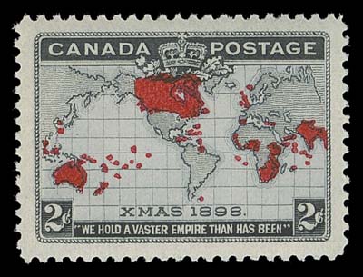 CANADA  85i,An extraordinary mint example with grey oceans, surrounded by impressive margins and sporting full unblemished original gum; a record setting stamp, XF NH GEM