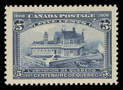 CANADA  99,An astonishing mint single with post office fresh colour, extremely well centered and surrounded by intact perforations and incredibly large margins, full immaculate original gum. A visually striking example in the highest quality attainable, XF NH JUMBO GEM