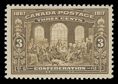 CANADA  135,An impressive mint single, fresh and superbly centered with uncharacteristically large margins for this issue. A wonderful stamp for the perfectionist, XF NH JUMBO