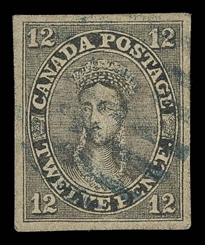 CANADA FAKES AND FORGERIES  Engraved Oneglia forgeries - eight different including 3p, 6p & 12p with fake laid lines (going in the opposite direction vs. genuine stamps); plus ½p, 3p, 6p, 7½p and 10p on cream coloured wove; all with added cancels. A seldom seen group.