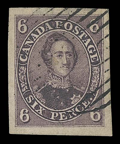 CANADA FAKES AND FORGERIES  Engraved Oneglia forgeries - eight different including 3p, 6p & 12p with fake laid lines (going in the opposite direction vs. genuine stamps); plus ½p, 3p, 6p, 7½p and 10p on cream coloured wove; all with added cancels. A seldom seen group.