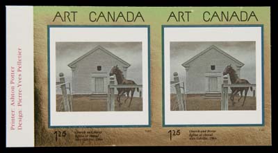 CANADA  1945b,Mint imperforate pair in choice condition, very scarce, VF NH