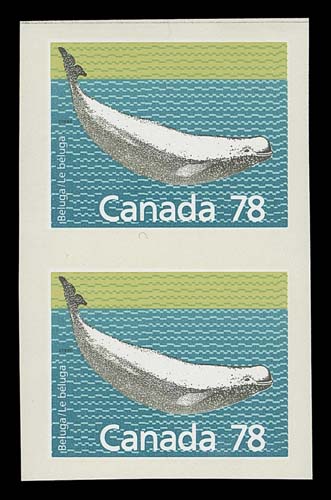 CANADA  1179d,An impressive mint imperforate pair with unusually large margins, choice, VF NH