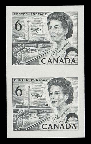 CANADA  468Bd,An exceptionally choice imperforate coil pair in pristine condition, superb in all respects - very few can be described as such, XF NH