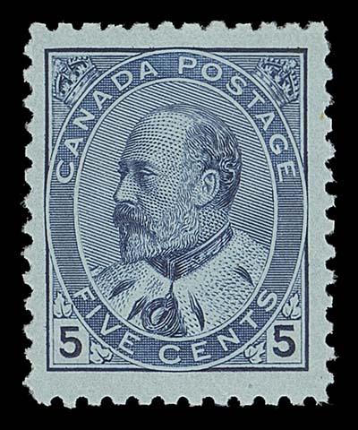 CANADA  91,A bright fresh mint single, nicely centered with large margins and full original gum; a lovely stamp, VF NH; 2015 Greene Foundation cert. 