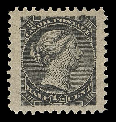 CANADA  34,A superb mint single with precise centering amidst jumbo margins, full immaculate original gum, a great stamp for the perfectionist, XF NH GEM