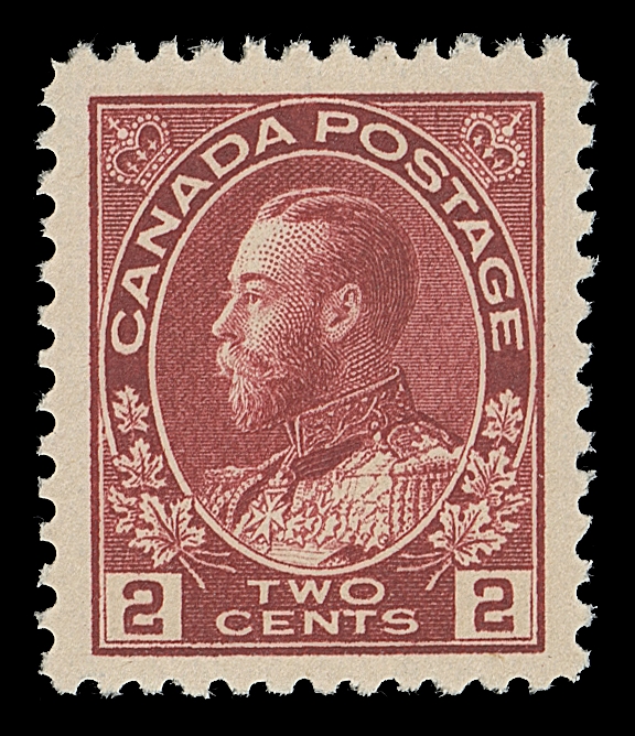 CANADA  106ii,A lovely mint single, well centered with large margins and radiant colour; a most attractive shade, VF+ NH