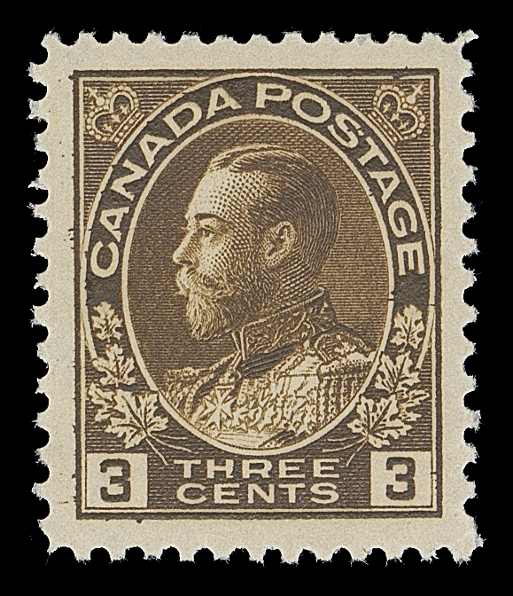 CANADA  108b shade,A well centered mint single in a distinctive darker shade similar to that found on the scarce MR4a War Tax, full unblemished original gum; a great stamp for the shade enthusiast, VF+ NH