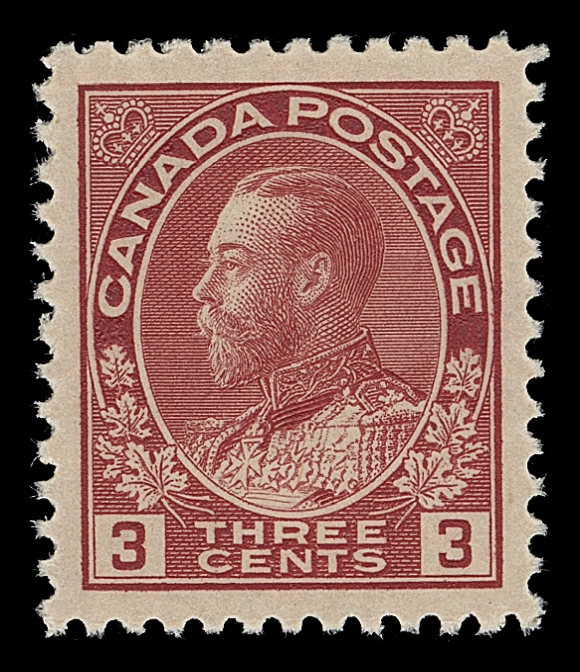 CANADA  109c,A remarkably well centered mint example with lovely bright fresh colour, a beautiful example of the elusive die in superior quality, XF NH