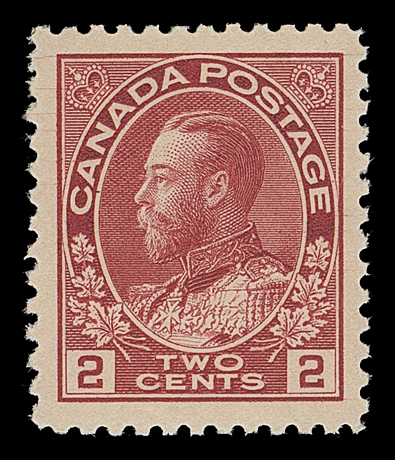 CANADA  106ix shade,A nicely centered, fresh mint single with large margins, showing visible "Hairlines" on both sides, printed in an unusual darker shade than normally seen, VF+ NH