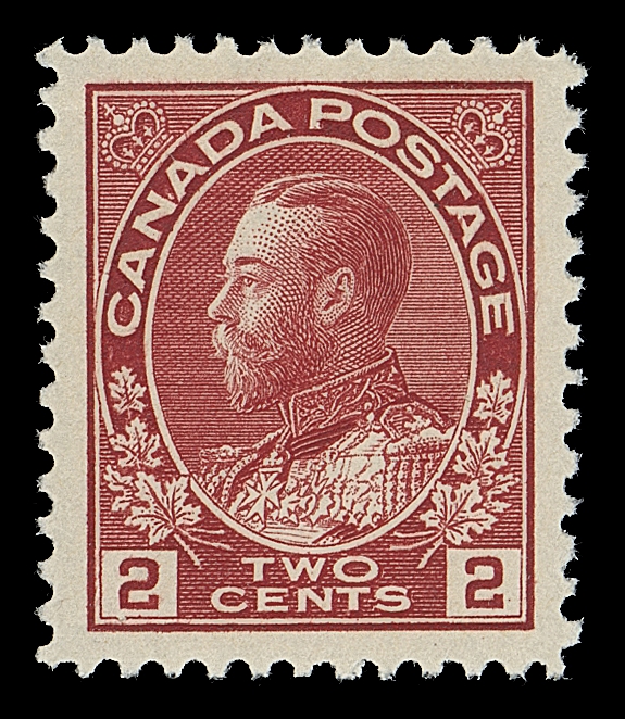 CANADA  106,An extremely well centered mint example with lovely rich colour, XF NH; 2020 PSE cert. (Graded XF 90)