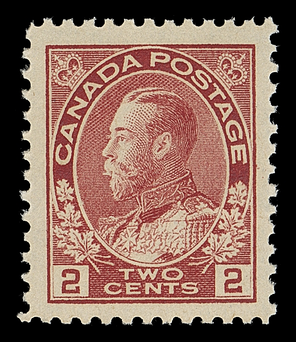 CANADA  106vii shade,A lovely mint example with unusually bright colour, very well centered with huge margins and full pristine original gum; a beautiful stamp in a standout shade, XF NH JUMBO