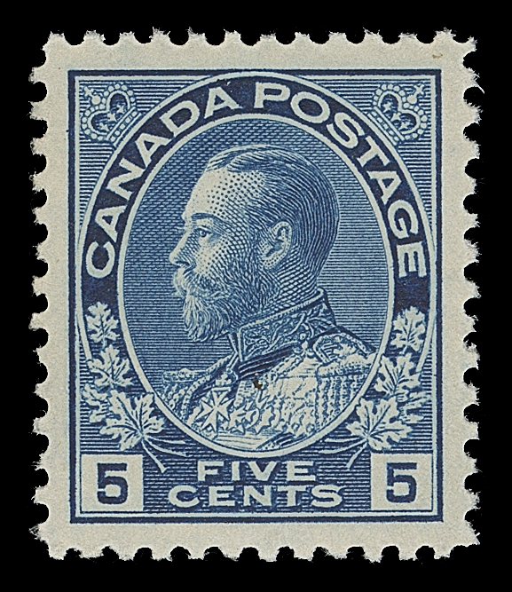 CANADA  111,A precisely centered mint single with brilliant colour, as fresh as the day it was printed, full pristine original gum; a great stamp, XF NH; 2013 Greene Foundation cert.