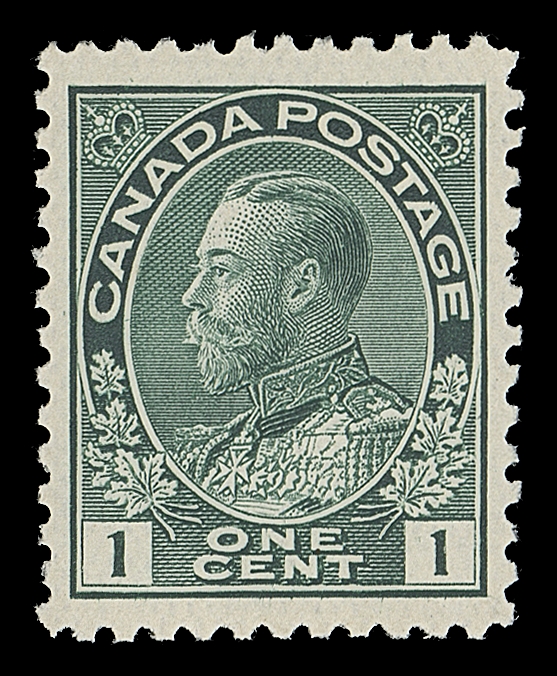 CANADA  104ix,A well centered, choice mint example of this challenging early printing, displaying striking bright colour and full unblemished original gum, VF+ NH; 2008 Greene cert.