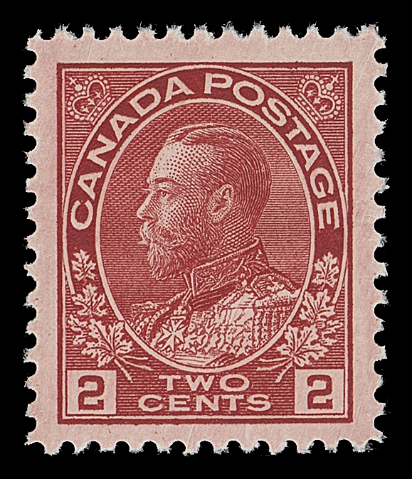 CANADA  106shade,A superb mint example in a striking shade on distinctive pink tinged paper, very well centered with huge balanced margins, a great stamp, XF NH