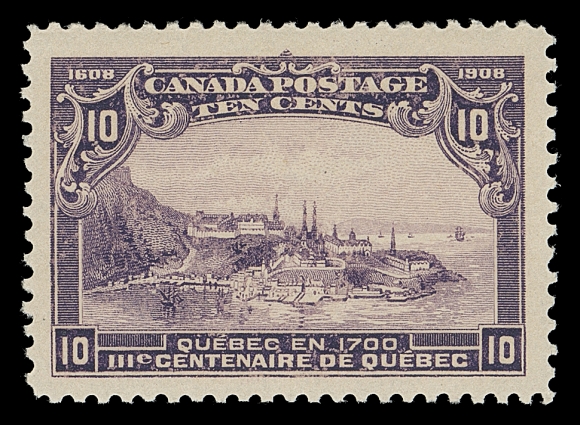 CANADA  101,An impressive mint single, very well centered with uncharacteristically large margins, deep rich colour on fresh paper; a choice example, VF+ NH JUMBO; 2011 Greene and 2019 PSE certificates, the latter Graded VF-XF 85J