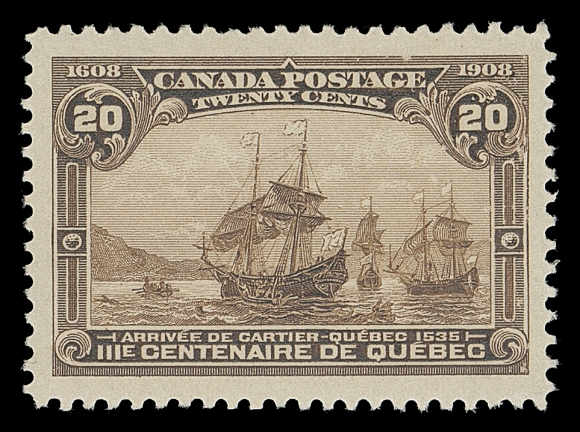 CANADA  103,A selected mint single, extremely well centered with oversized margins, fresh colour and full original gum; a fantastic stamp that will certainly stand out in anyone