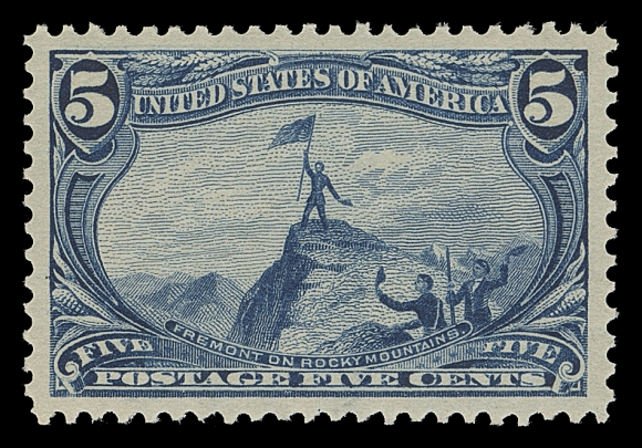 USA  288,An extraordinary mint example, precisely centered with remarkably large margins all around, brilliant fresh colour and full original gum, XF LH GEM; 1992 PF cert. & 2020 PSE cert. (Graded Superb 98J; SMQ $1,200)