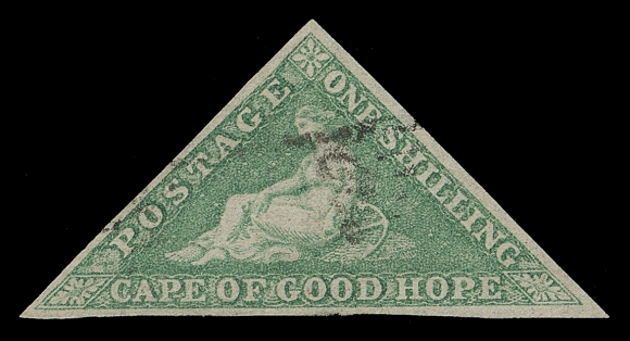 CAPE OF GOOD HOPE  15,An attractive used example with full margins, brilliant colour and light cancellation, VF (SG 21 £750)