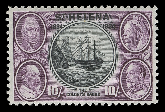 ST. HELENA 110,A choice, very well centered mint example of this high value, VF LH (SG 123 £300)