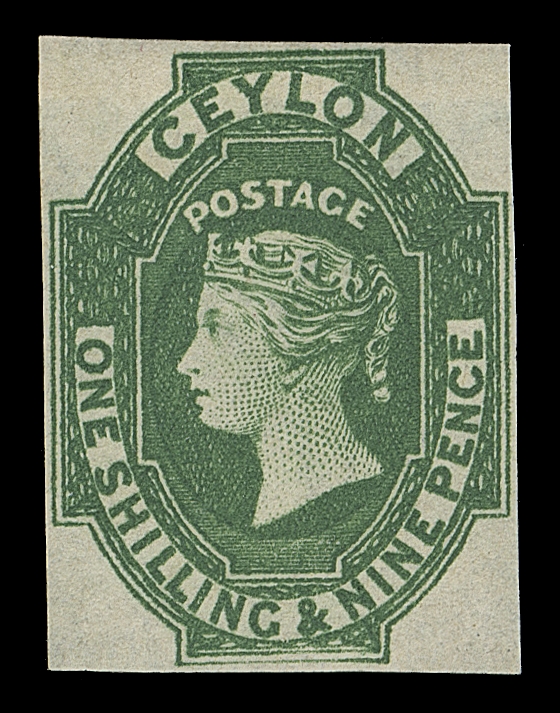 CEYLON  12,A choice mint example with ample margins, deep rich colour and large part original gum; a nice stamp, VF; 1977 RPS of London cert. (SG 11 £800)