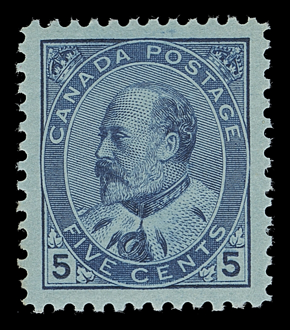 CANADA 91,A marvelous mint example with exceptional centering amidst balanced large margins, brilliant fresh colour and full original gum; one would have a very difficult time to locate a finer example, XF NH GEM; 2019 PSE cert. (Graded 98J; unpriced. SMQ $1,550 as 95 only)