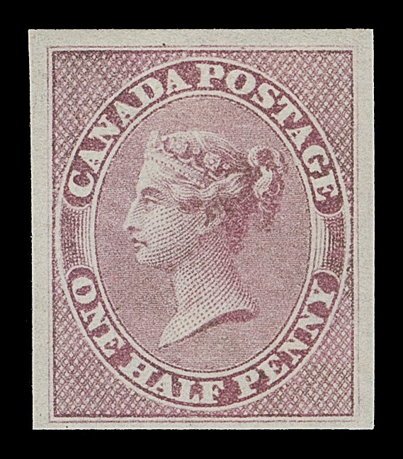 CANADA  8,An impressive mint single with ample to noticeably large margins, rich colour on pristine fresh paper, unusually clean with full original gum. A beautiful mint stamp, VF LH; 1974 RPS of London cert.