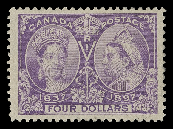 CANADA  64,An impressive stamp with fresh colour, very well centered within unusually wide margins, faint cancellation at right, VF JUMBO; 2015 Greene Foundation cert.