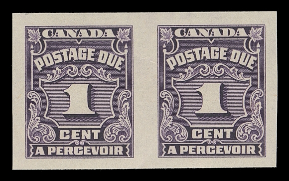 CANADA  J15a-J20a,A superior mint set of imperforate pairs, large margined with pristine original gum; seldom encountered this nice, XF NH